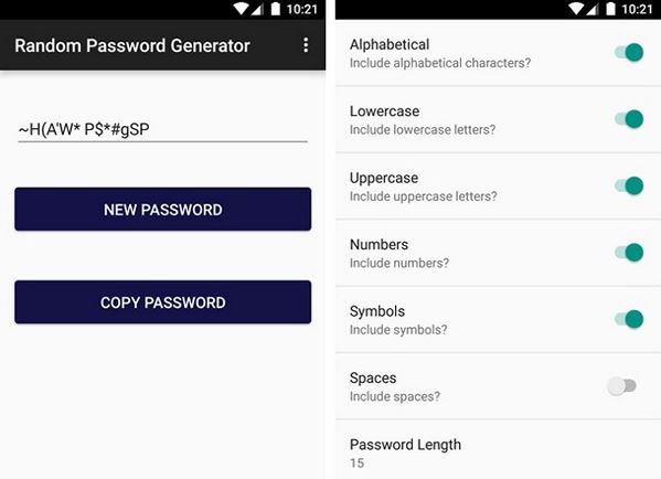 random password generator app