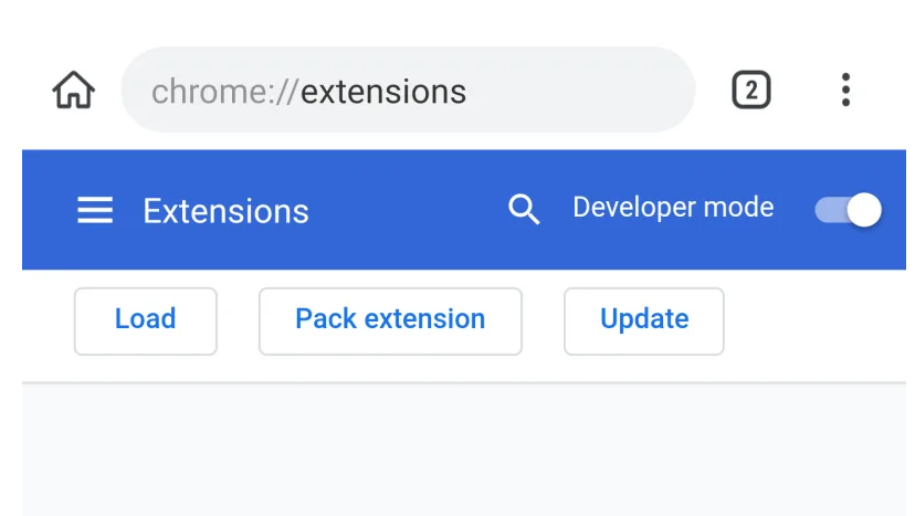 does google xhrome for android use extensions